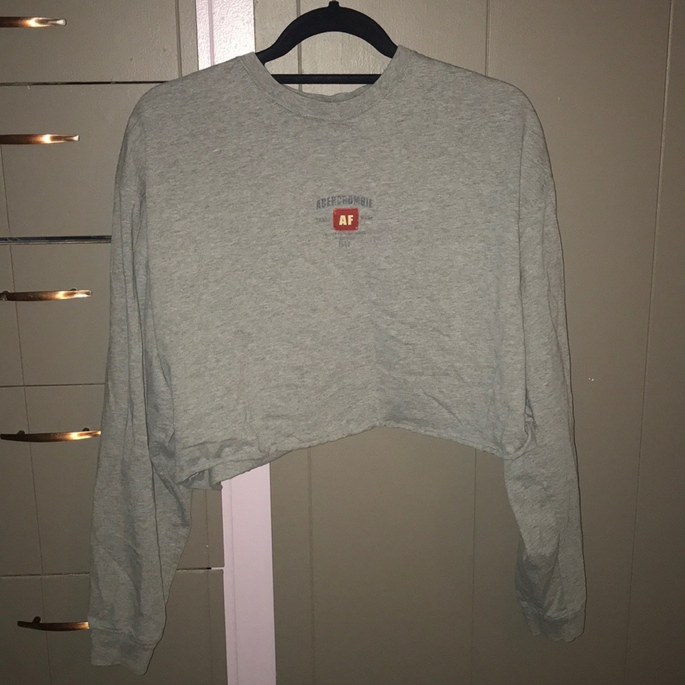 Cropped Grey Sweater